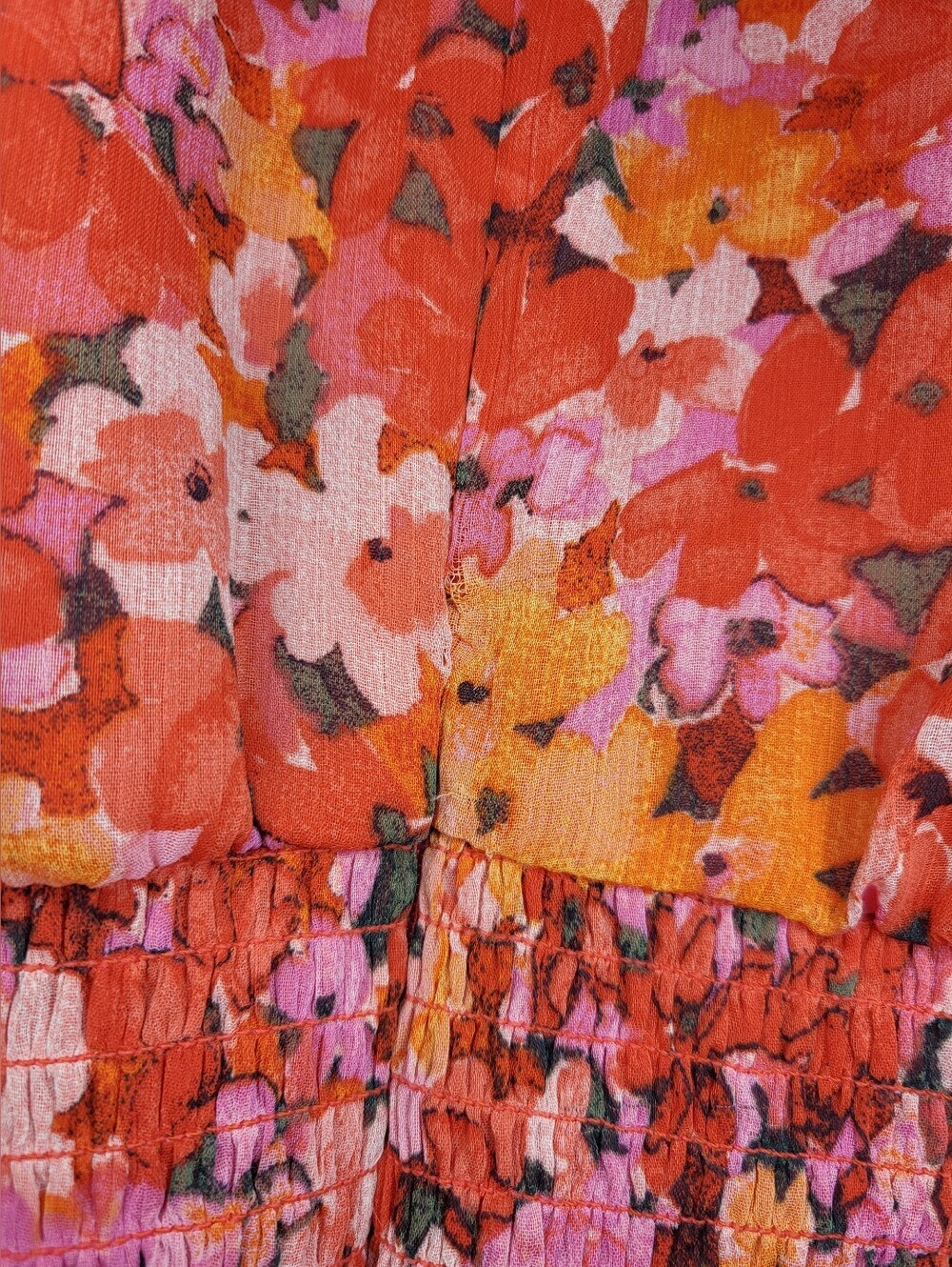 Vince Camuto Coral and Pink Floral Maxi Jumpsuit - Picture 11 of 12
